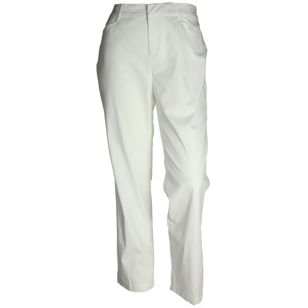 White Comfort Waist Tummy Slimming Pants NEW w/ Tags JM Collection Plus Sizes
